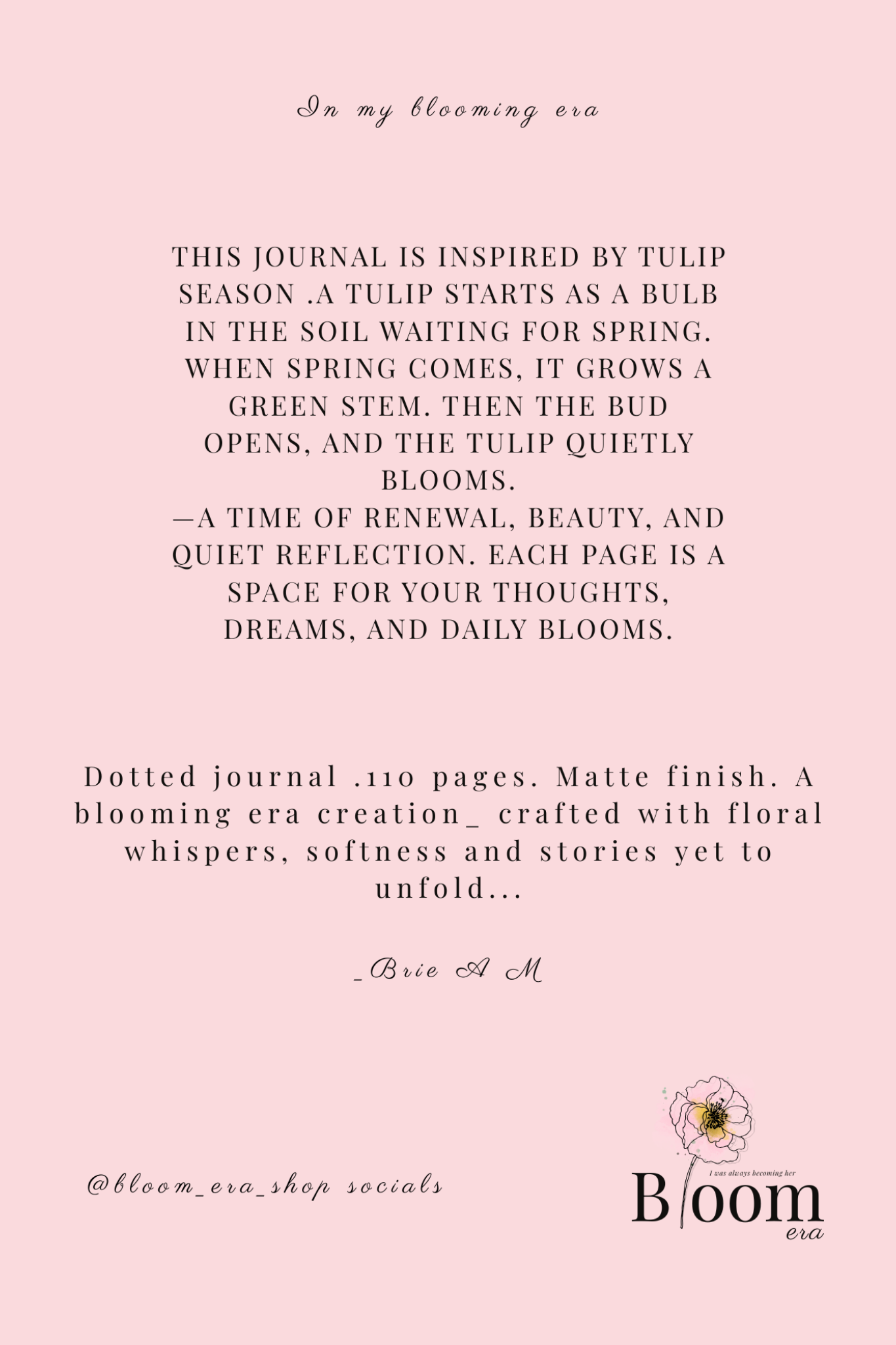 Bloom era journals